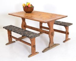 PINE REFECTORY KITCHEN TABLE