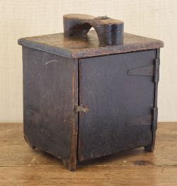 19TH-CENTURY PINE SHOE POLISHER'S CABINET
