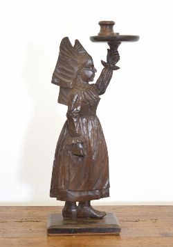 19TH-CENTURY OAK SMOKER'S STAND