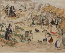ANGELA CHRISTINA MACDONNELL (1911-1984) -  IRISH FAMINE SCENE