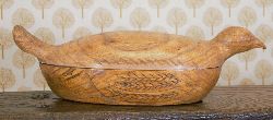 FRUITWOOD TABLE CENTREPIECE MODELED AS A PHEASANT