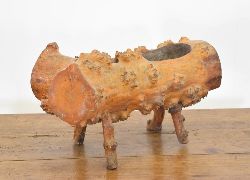 19TH-CENTURY DRIFTWOOD DUG-OUT PLANTER