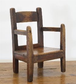19TH-CENTURY ASH CHILD'S CHAIR
