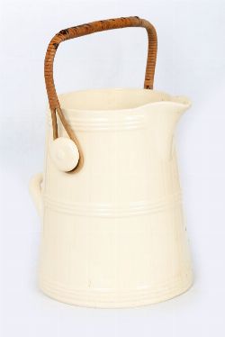 LARGE GLAZED POTTERY MILK PAIL