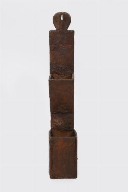 19TH-CENTURY PINE WALL HANGING SALT AND CANDLE BOX