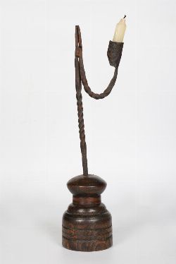 EARLY 19TH-CENTURY RUSH LIGHT