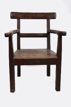 19TH-CENTURY CORK HEDGE CHAIR