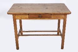 19TH-CENTURY PINE KITCHEN TABLE
