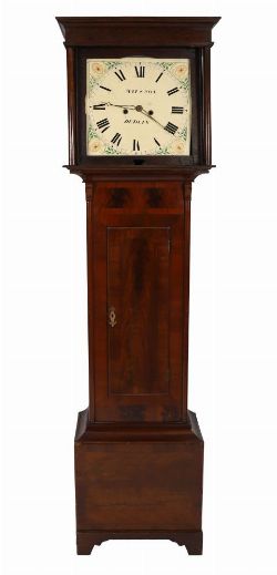 GEORGIAN MAHOGANY LONGCASE CLOCK 'MASON OF DUBLIN'