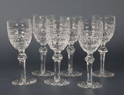 SET OF 6 WATERFORD CASTLETOWN WHITE WINE GLASSES