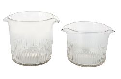 PAIR 18TH-CENTURY IRISH WINE GLASS RINSERS