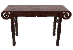 MING DYNASTY CHINESE LACQUERED ALTAR TABLE