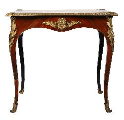 19TH-CENTURY LOUIS XV STYLE KINGWOOD BUREAU PLAT
