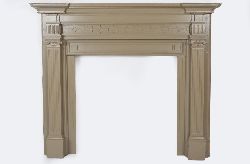 19TH-CENTURY PAINTED CHIPPENDALE CHIMNEY PIECE