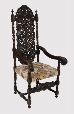 19TH-CENTURY CORLEAN STYLE CEREMONIAL CHAIR