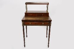 REGENCY ROSEWOOD BONHEUR-DU-JOUR WRITING DESK
