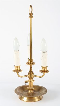 FRENCH BRASS TABLE LAMP