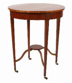 EDWARDIAN SATINWOOD OCCASIONAL TABLE