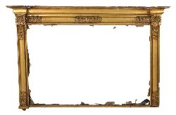 REGENCY GILT FRAMED OVERMANTEL FRAME