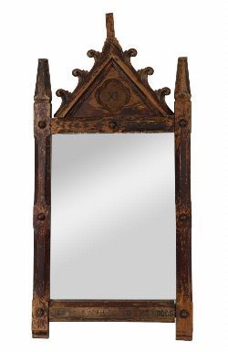 CARVED GOTHIC FRAMED PIER MIRROR
