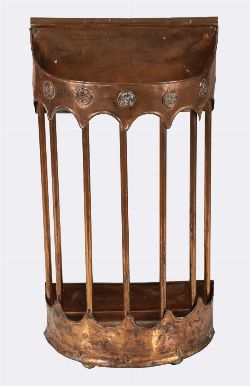 ART NOUVEAU COPPER STICK STAND