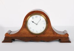 MAHOGANY MANTEL CLOCK, EARLY 20TH CENTURY