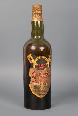 LOCKE'S LIQUEUR WHISKEY BOTTLE, BRUSNA DISTILLERY