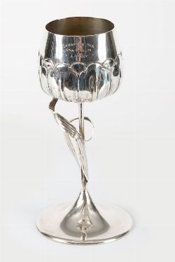 ART NOUVEAU SILVER TENNIS TROPHY