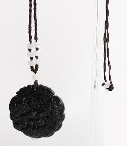 BLACK JADE DRAGON PENDANT