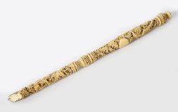 CHINESE CARVED IVORY HANDLE
