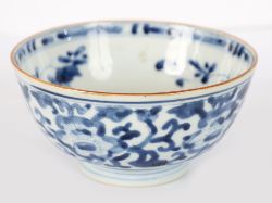 CHINESE BLUE AND WHITE BOWL
