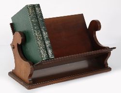 EDWARDIAN MAHOGANY BOOK OR MAGAZINE RACK
