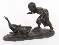JAPANESE TOKYO SCHOOL BRONZE SCULPTURE, MEIJI PERIOD