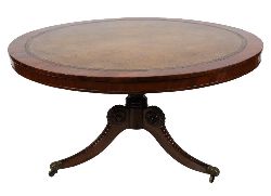 IRISH REGENCY ROSEWOOD LIBRARY TABLE
