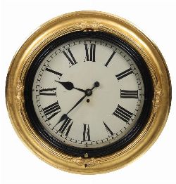 FINE LATE 18TH-CENTURY IRISH GILTWOOD GALLERY CLOCK, DUBLIN, CIRCA 1790