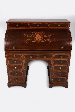 SIGNED MAPLE & CO. KNEEHOLE DESK
