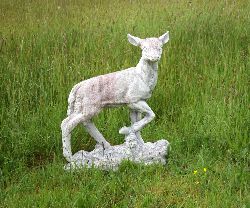 MOULDED STONE STATUE OF YOUNG DEER