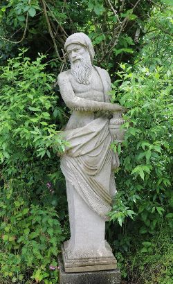 CARVED STONE GARDEN SCULPTURE