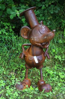 CAST IRON CARTOON MICKEY MOUSE FIGURE