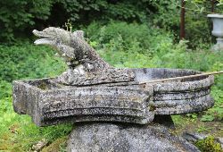 UNUSUAL WEATHERED GARDEN FOUNTAIN