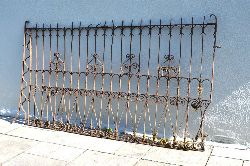 19TH-CENTURY FORGED IRON PANEL