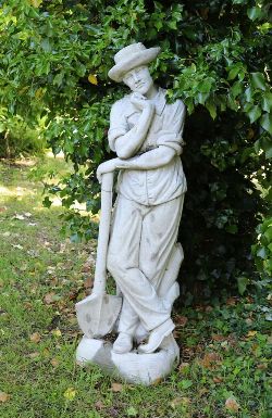 MOULDED STONE GARDEN SCULPTURE