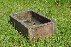 TERRACOTTA HORSE DRINKING TROUGH