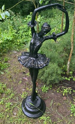 CAST IRON GARDEN SCULPTURE - BALLERINA