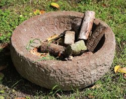 LARGE MOULDED STONE TROUGH