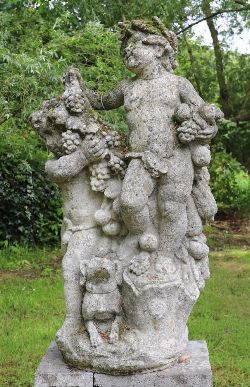 LARGE ITALIANATE STONE SCULPTURE