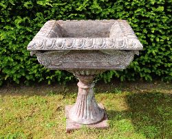 LARGE ITALIAN MARBLE BIRDBATH