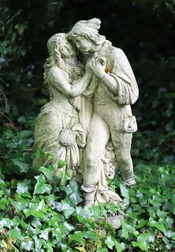 MOULDED STONE SCULPTURE GARDEN GROUP