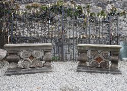18TH CENTURY ITALIAN CARVED MARBLE BALUSTRADES
