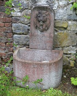LARGE MOULDED STONE FOUNTAIN